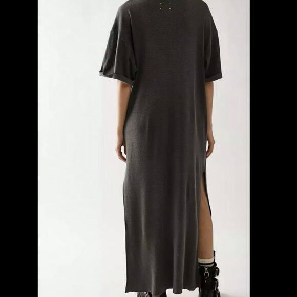 XS--NWOT Free People X Vintage Souls Maxi Tee Black-XSMALL - Picture 1 of 2